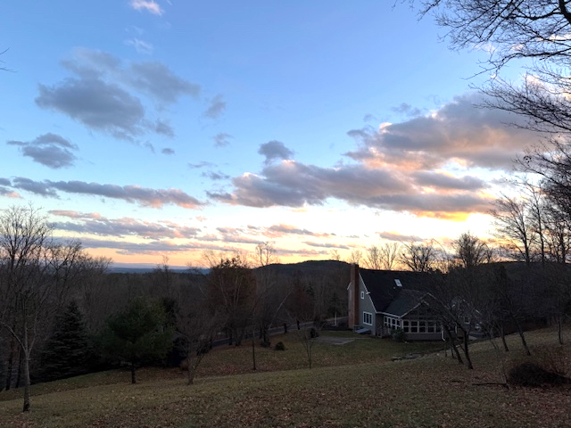 View of our new house from the back yard